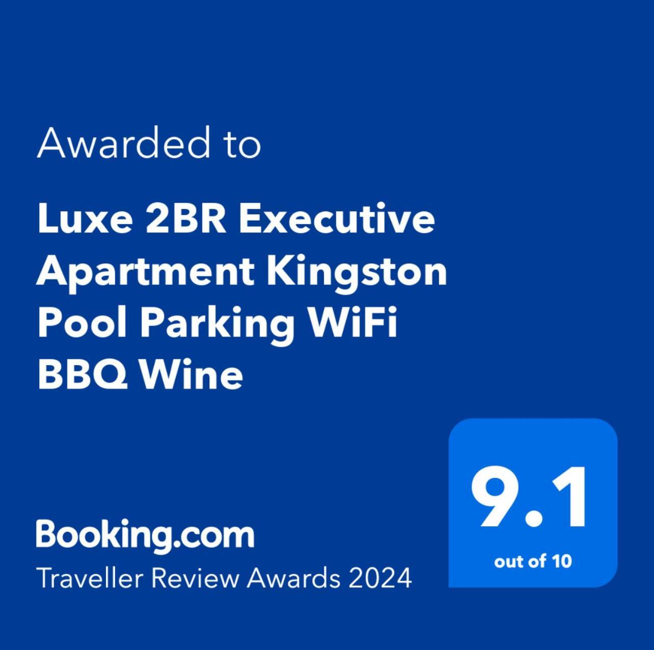 Luxe 2Br Executive Apartment Kingston Pool Parking Wifi Bbq Wine Exteriér fotografie